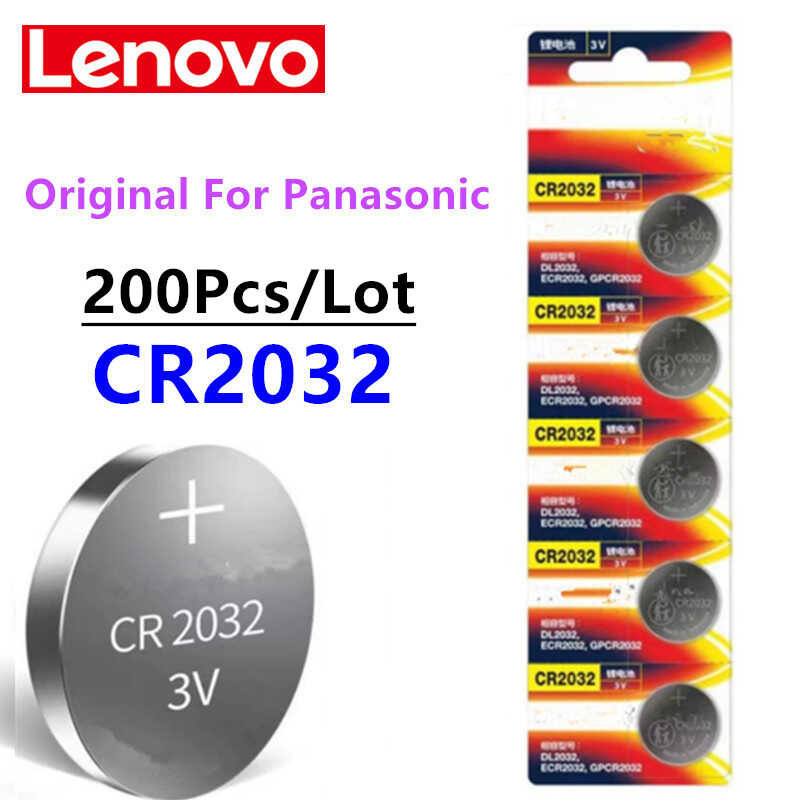 Δ 200 ชิ้น Cr2032 CR 2032 Dl2032 Ecr2032 แบตเตอรี่ลิเธียมนาฬิกาของ