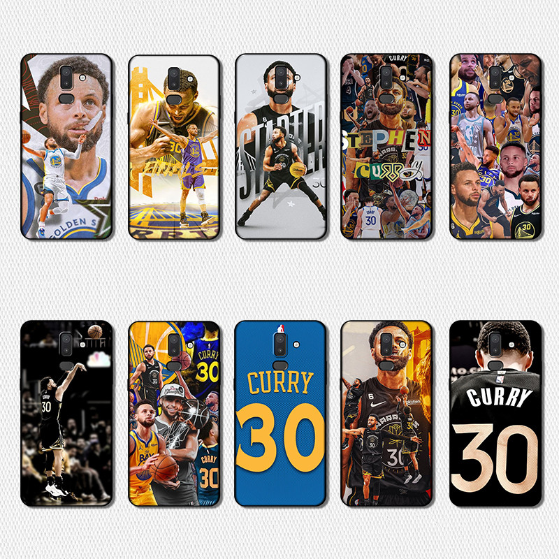 เคสโทรศัพท์สี TPU สีดํานุ่มสําหรับ Samsung j4 j5 j6 j7 j730 j8 Plus Prime HR34 Stephen Curry Golden 
