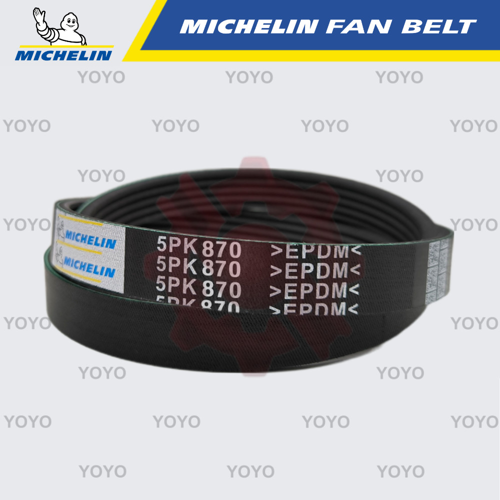 Honda Prelude BA4/5 2.0 & Mitsubishi Lancer CK1A & Ford Focus 1.4/ 1.6 MICHELIN สายพานพัดลม (5PK870)