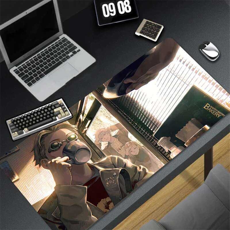 อุปกรณ์เสริมสําหรับเล่นเกมคอมพิวเตอร์ Mousepad แผ่นรองเมาส์สํานักงานแผ่นรองคีย์บอร์ด J-jujutsu Kaisen Kento Nanami โต๊ะ Decoracion อะนิเมะโต๊ะ Mat