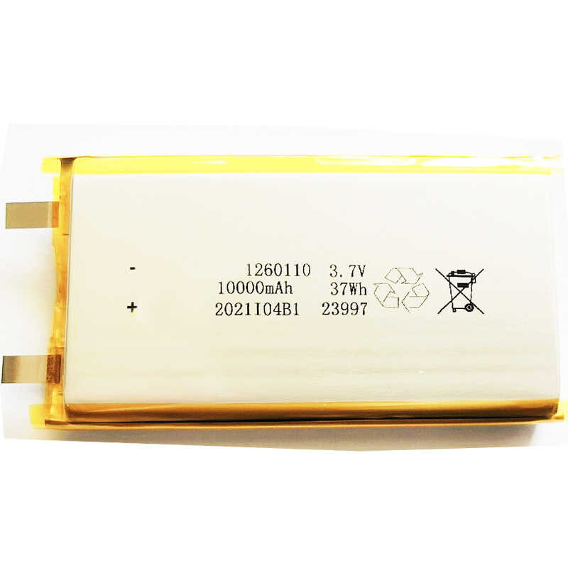 Δ ใหม่ 3.7V 1260110 1265110 10000Mah แบตเตอรี่บรรจุภัณฑ์ที่มีควา
