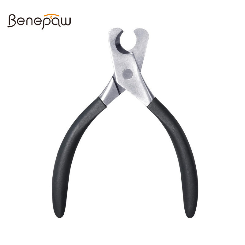 Benepaw กรรไกรตัดเล็บสัตว์เลี้ยงสําหรับสุนัขแมวกระต่ายนกกว้างขากรรไกรสแตนเลสใบมีดตามหลักสรีรศาสตร์ลื่นจับเหมาะสําหรับใช้ในบ้านและร้านใช