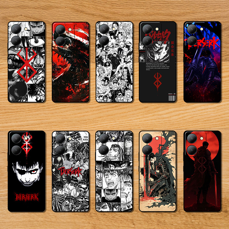 Vivo Y31 Y3S Y35 Y36 Y50 Y51 Y55 Y55S RB6 Berserk trendingrees เคสโทรศัพท์ TPU แบบนุ่มเคสป้องกันการต