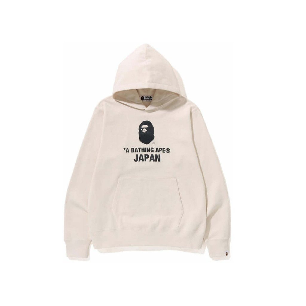 ♞BAPE Japan College Pullover Hoodie (IVORY) XM
