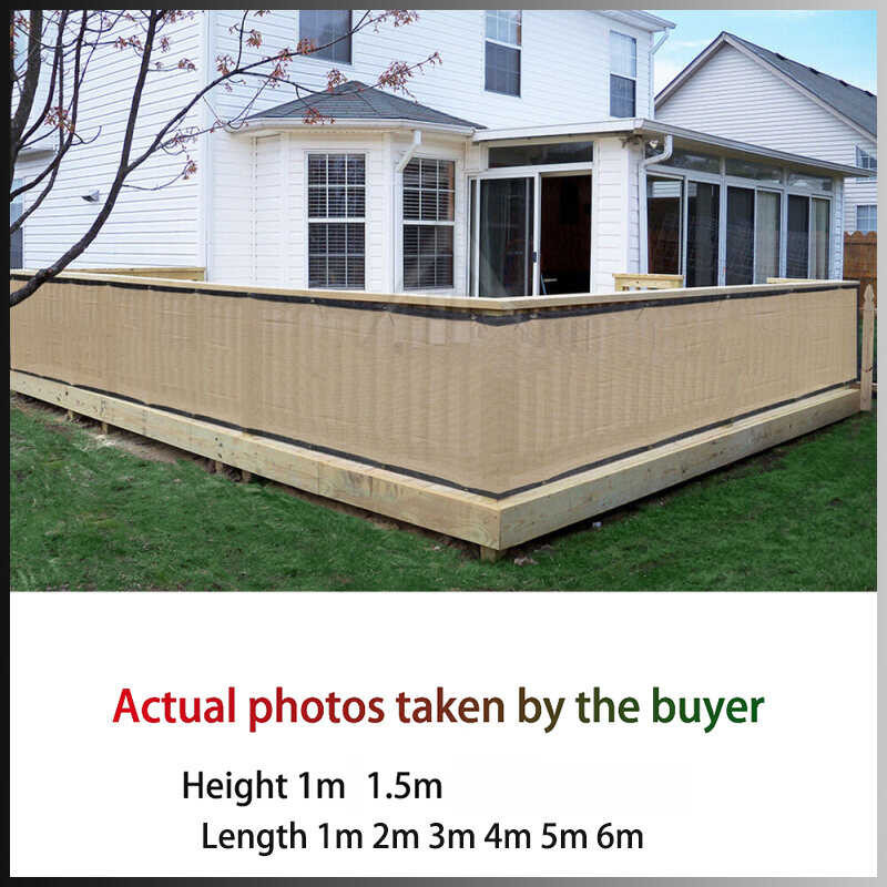 1M/1.5M Height Privacy Screen Fence Windscreen For Porch Deck Outdoor Balcony To Cover Sun Shade