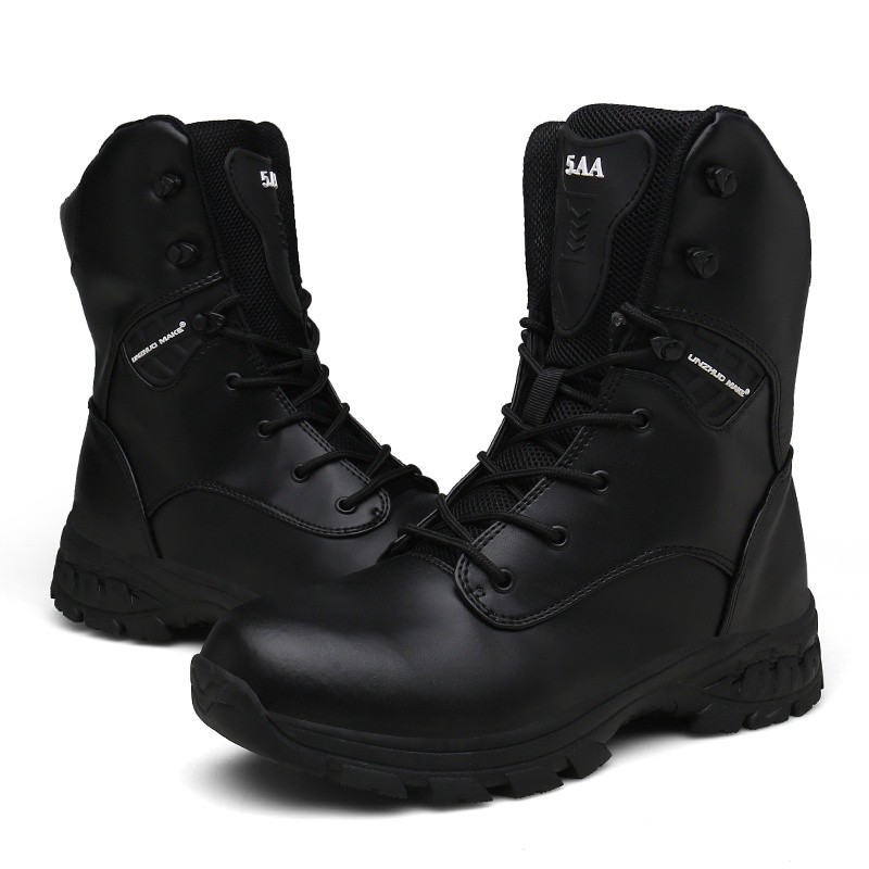 ในสต็อก CODHigh quality5AA Original Swat Tactical Boot รองเท้าคอมแบทหนังรองเท้าทหารกันน้ํากองทัพผู้ช