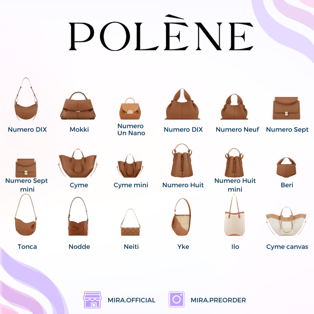 (pre-order) กระเป๋า Polene bag ️ แท้ 100%