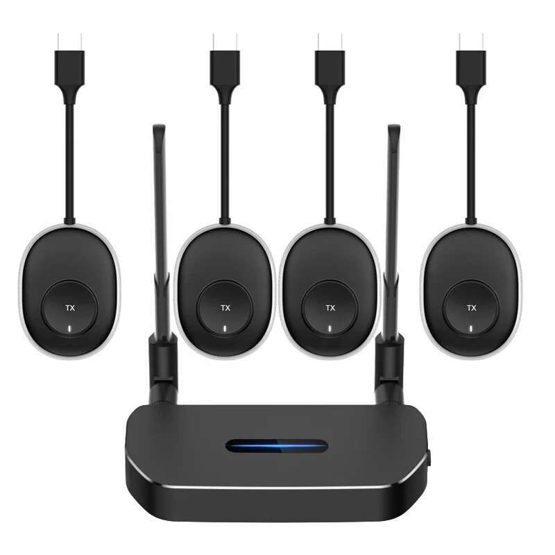 50M Wireless Transmission Video Transmitter Receiver VGA HDMI Extender หน้าจอแชร์สวิทช์โทรศัพท์แล็ปท