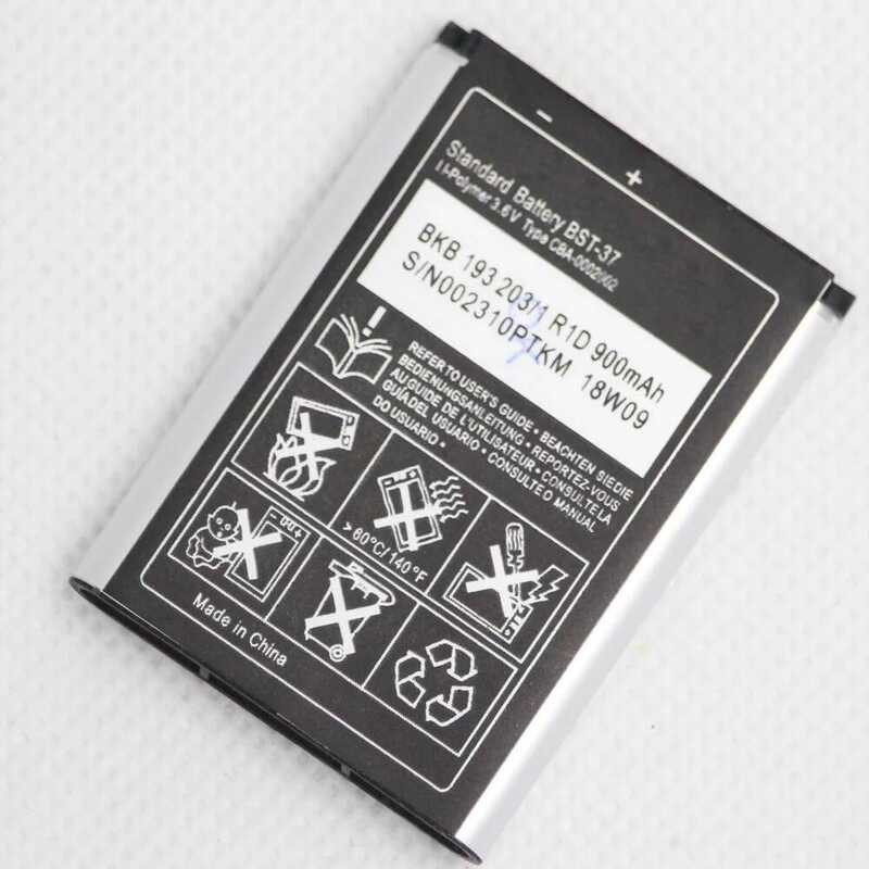▥ 900Mah Bst37 BST 37 Bst-37 ชาร์จสำหรับsony Ericsson J100i K200i K750 D750i T280i V600 K610i W