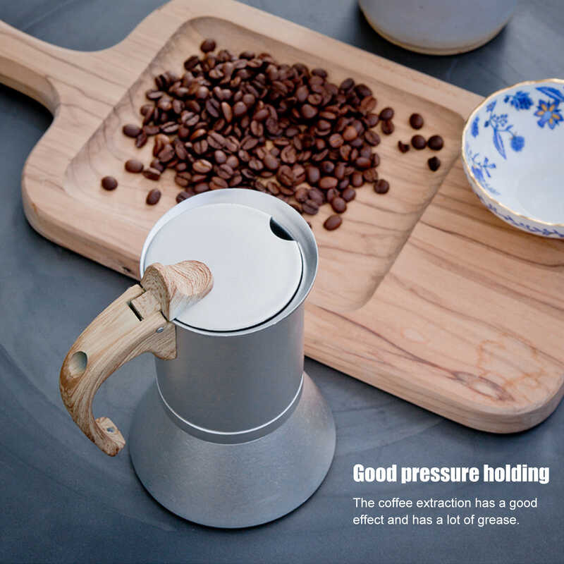 Moka Maker Pot 150Ml สำหรับเตาแม่เหล็กไฟฟ้า เตาแก๊ส เตาไฟฟ้า