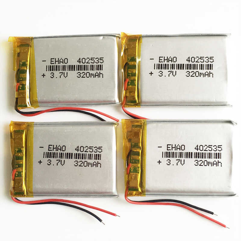 Δ 3.7V 320Mah Li-Polymer แบตเตอรี่แบบชาร์จไฟได้ 402535 สำหรับ Mp4 S