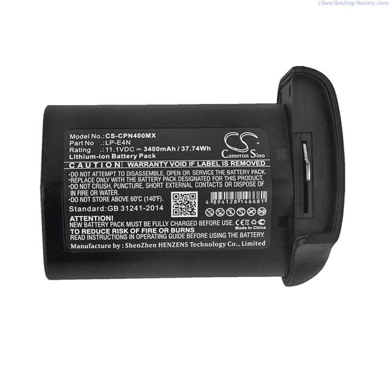 Δ แบตเตอรี่กล้อง Orangeyu 2600Mah / 3400Mah Lp-E4n สำหรับ Canon 580Ex-Ii, 5