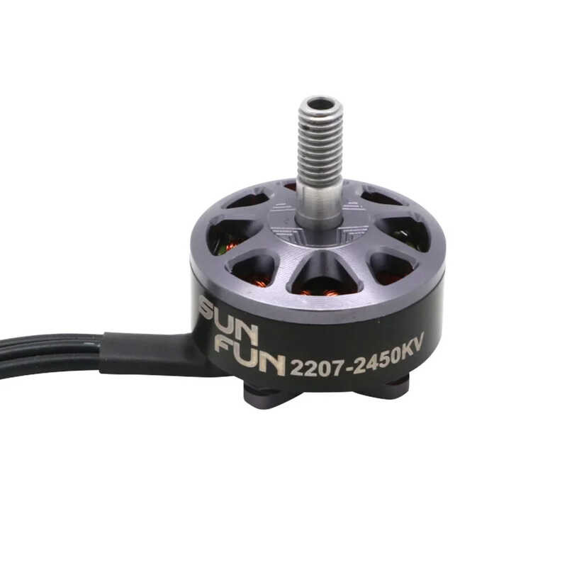 Δ ชิ้น SUN FUN 2207 1750Kv 2450Kv 2750Kv CW ด้าย FPV แขงมอเตอร์ไร้แปรง