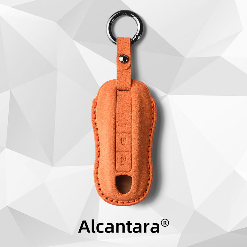 Alcantara Porsche Key Case ใหม่ Paramela Macan911 Key Case 718 Cayenne High-end Shell Cuff