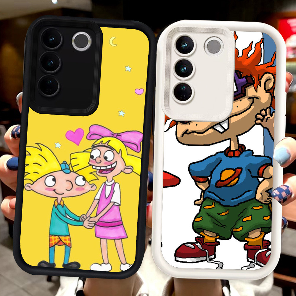 Z-32 Rugrats ปลอกสีขาวสีดําสําหรับ VIVO Y81s V29E V29 Y81 Y100 Pro กรณี