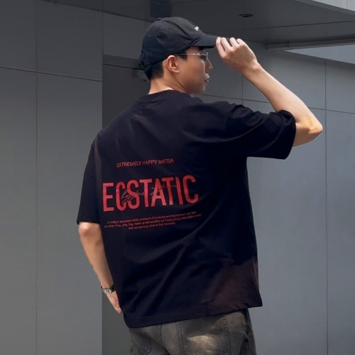 ♞,♘,♙Hype It - Ecstatic T-Shirt เสื้อยืดแขนสั้นทรง Oversized แบรนด์ Hype It  (คอไม่กว้าง ทรงไหล่ตก)