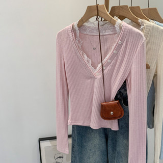 เสื้อสเวตเตอร์แขนยาวคอกลมทรงสลิม พอดีตัว93350