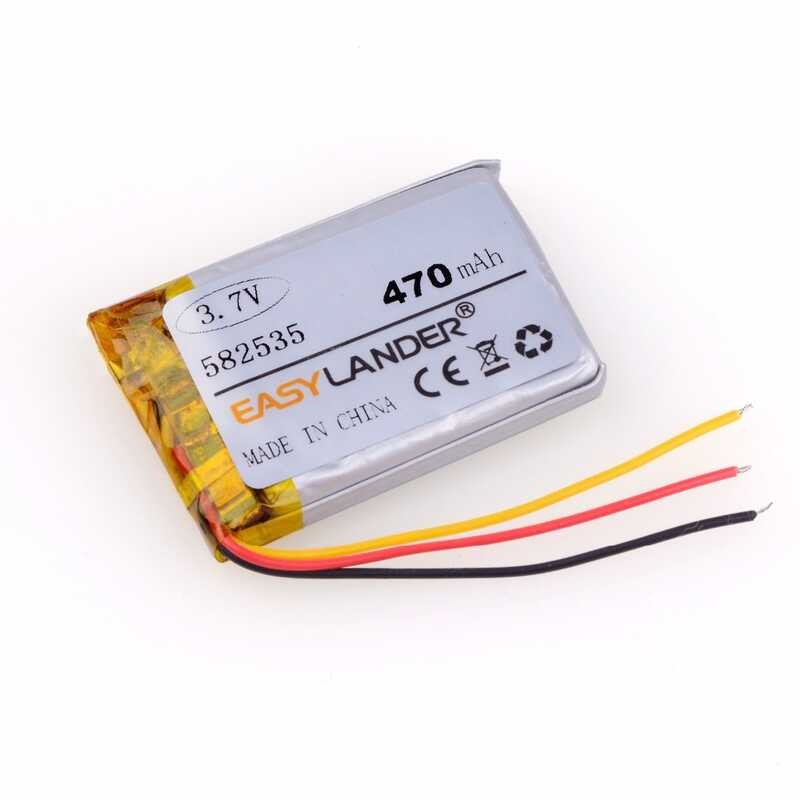 Δ เครื่องบันทึกวิดีโอรุ่น 582535 Sp5 470Mah แบตเตอรี่ลิเธี