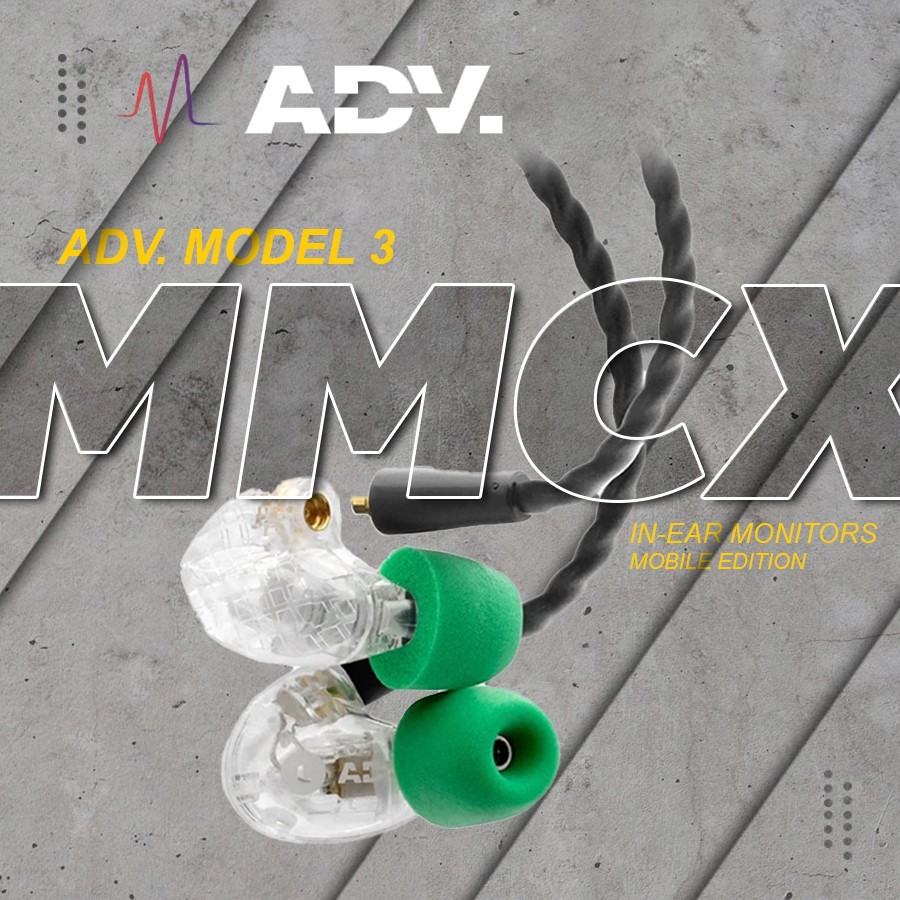 หูฟัง ADV. Model 3 MMCX In-ear Monitors Mobile Edition (Clear)