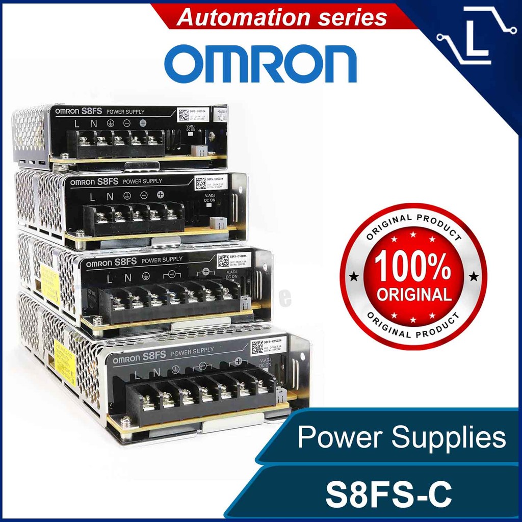 [Luminense] แหล่งจ่ายไฟสลับอุตสาหกรรม Omron PLC HMI S8FS-C03524 S8FS-C05024 S8FS-C10024 S8FS-C15024