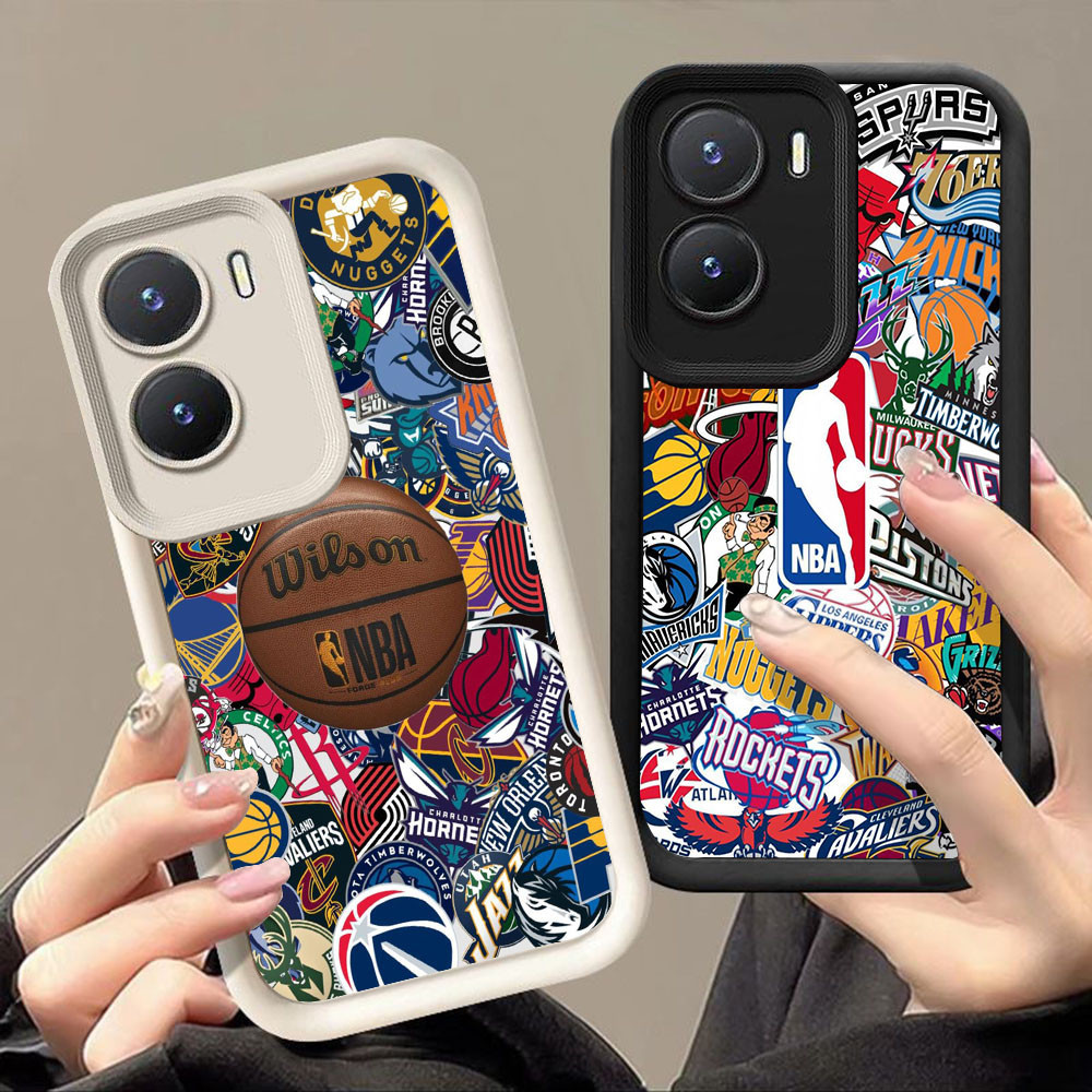 เคสสําหรับ VIVO Y02S Y16 Y22s Y15s Y15a Y55 Y75 Y22 Y35 Y01 Y56 IQOO 13 Z10 Z9 Z9X 5G Q-74 โลโก้บาสเ