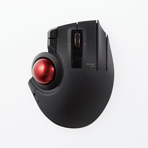 ELECOM EX-G Pro Trackball Mouse for laptop Wired Wireless Bluetooth 3 Types Connection Thumb Contro