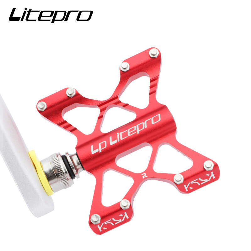 LP Litepro จักรยานพับได้อย่างรวดเร็วถอดเหยียบอลูมิเนีย