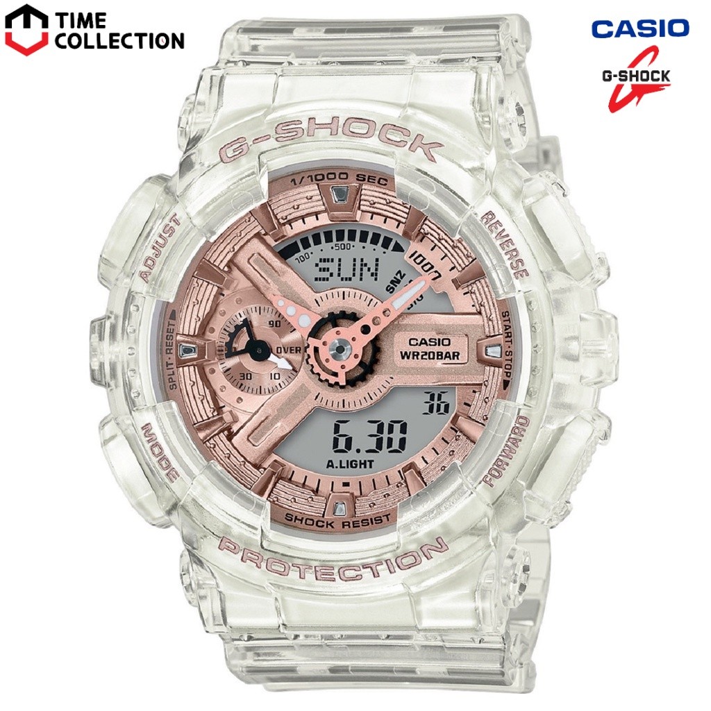 ในสต็อก Casio G-shock GMA-S120SR-7A นาฬิกาสายยางอะนาล็อกดิจิตอล