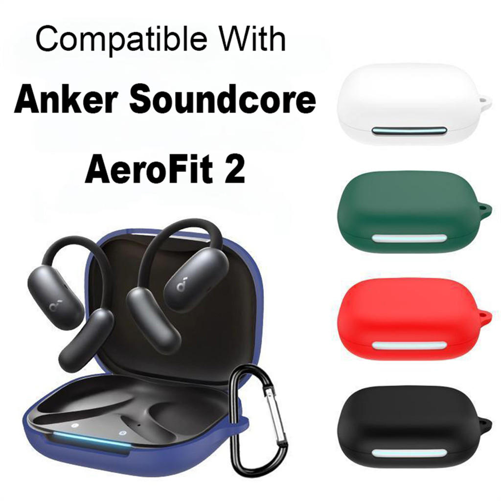 หูฟังซิลิโคนสําหรับ Anker Soundcore AeroFit 2 Anti Dust Housing Sleeve ฝาครอบกันลื่น