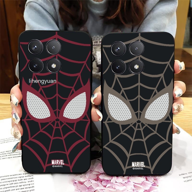 ปลอก Redmi K70 Pro Ultra K70E Spiderman อะนิเมะเคสโทรศัพท์ป้องกัน Matte Case โปร่งใส Matte