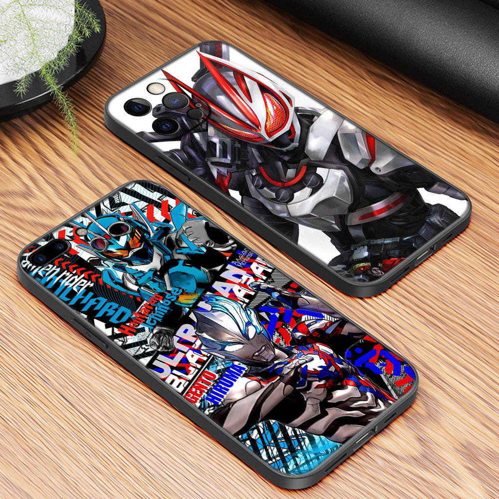 เคสโทรศัพท์สีTPUนุ่มสีดําสําหรับXiaomi Redmi 7 8 9 9A 9i 9C 9T TF25 Kamen Rider Anti fall design
