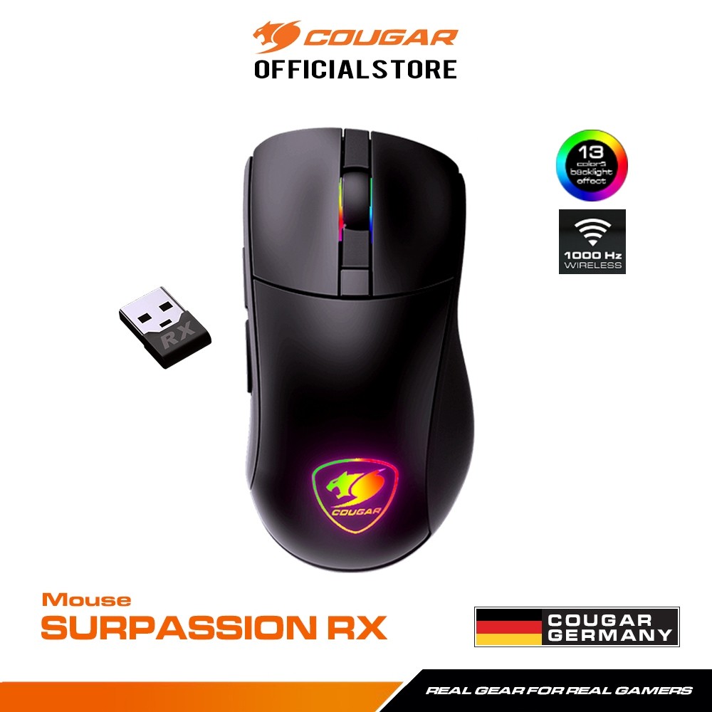 COUGAR  MOUSE (เมาส์ไร้สาย) SURPASSION RX Gaming Mouse