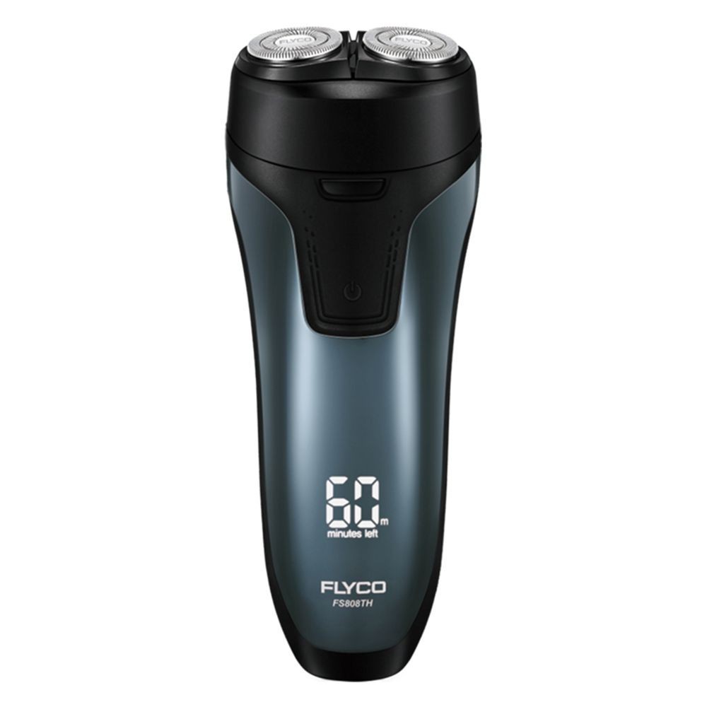 FLYCO เครื่องโกนหนวดไฟฟ้า 2 หัว FS0005 แบบเปียกและแห้ง