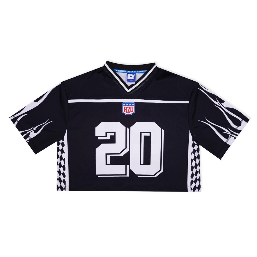 2024 (ชื่อและหมายเลขแบบกําหนดเองฟรี) Rzq Active / Bursa 20 / Jersey Croptop / Oversize / Y2k / Nfl /