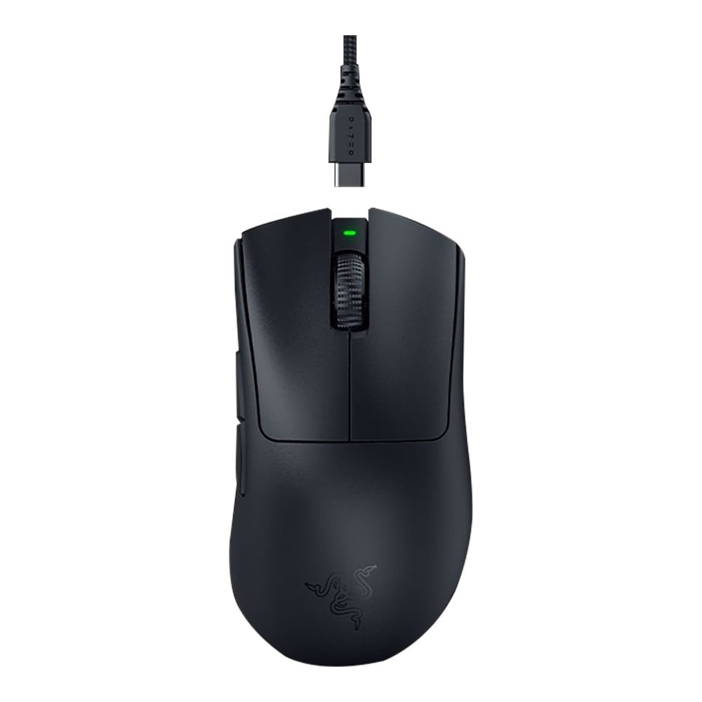 WIRELESS MOUSE RAZER DEATHADDER V3 PRO (SMOOTH-TOUCH) (8000 Hz) (BLACK)
