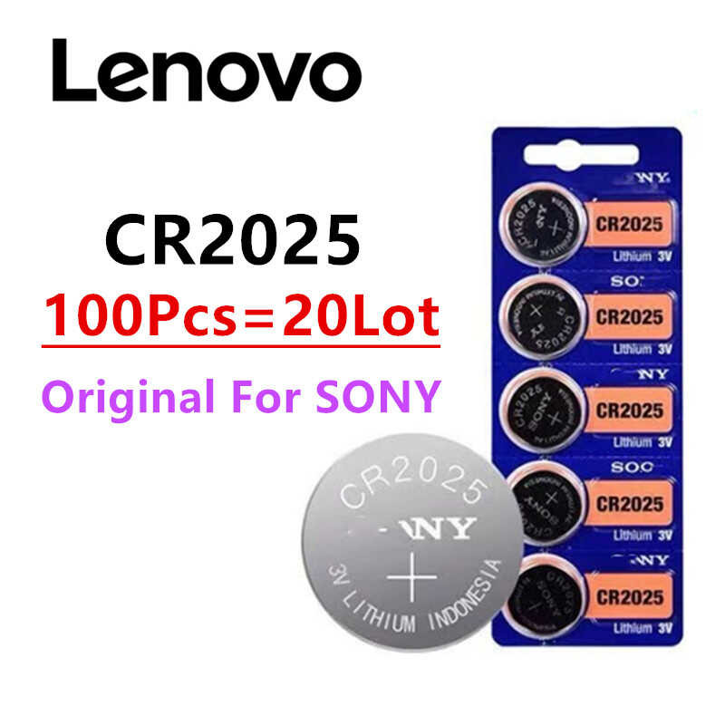 Δ 100Pcs Cr2025 Cr2016 Cr2032 แบตเตสำหรับ Sony Dl2025 Br2025 Kcr2025