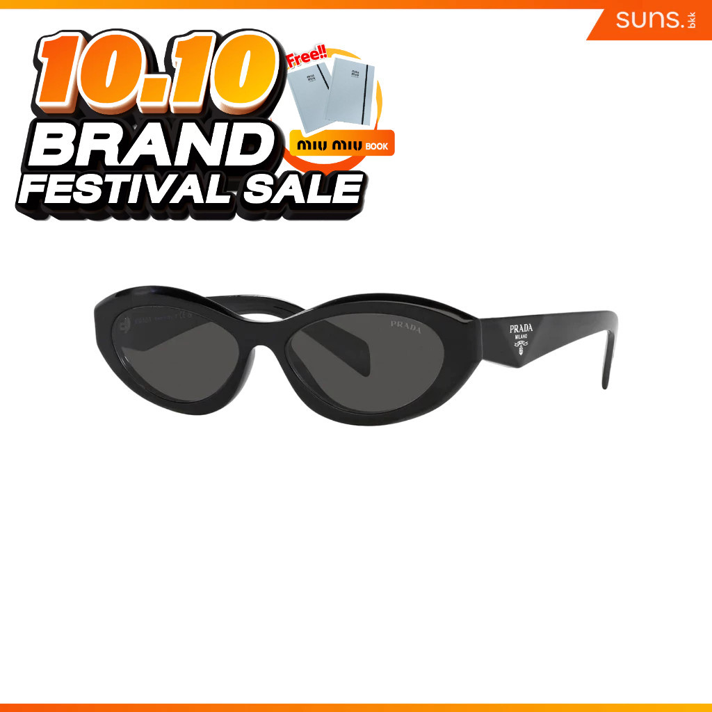 แว่นกันแดด Prada PR26ZSF BLACK Sunglasses แว่นตากันแดด แบรนด์เนม กันแดดแฟชั่น