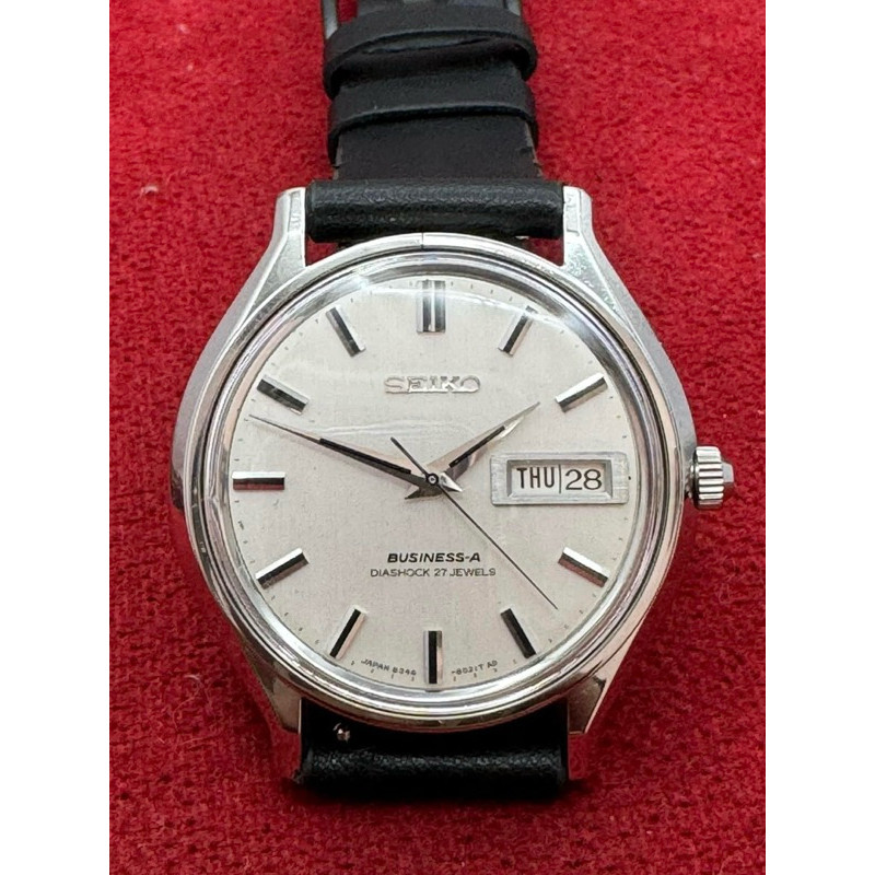 SEIKO BUSINESS-A 27 Jewels Automatic ขาสิงห์ ตัวเรือนสแตนเลส นาฬิกาผู้ชาย มือสองของแท้
