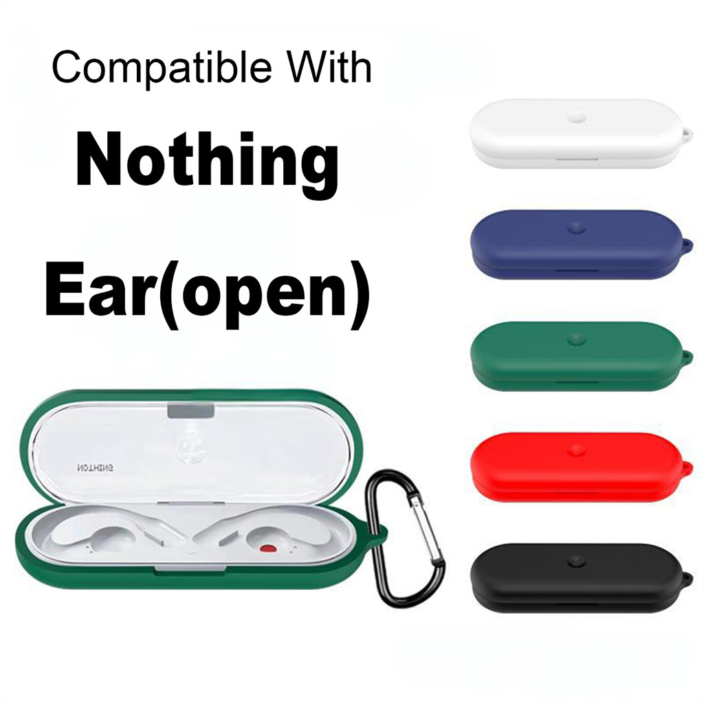 Silicone Earphones Protective Case For Nothing Ear(open) With Hooks Anti Dust Non-slip Cover