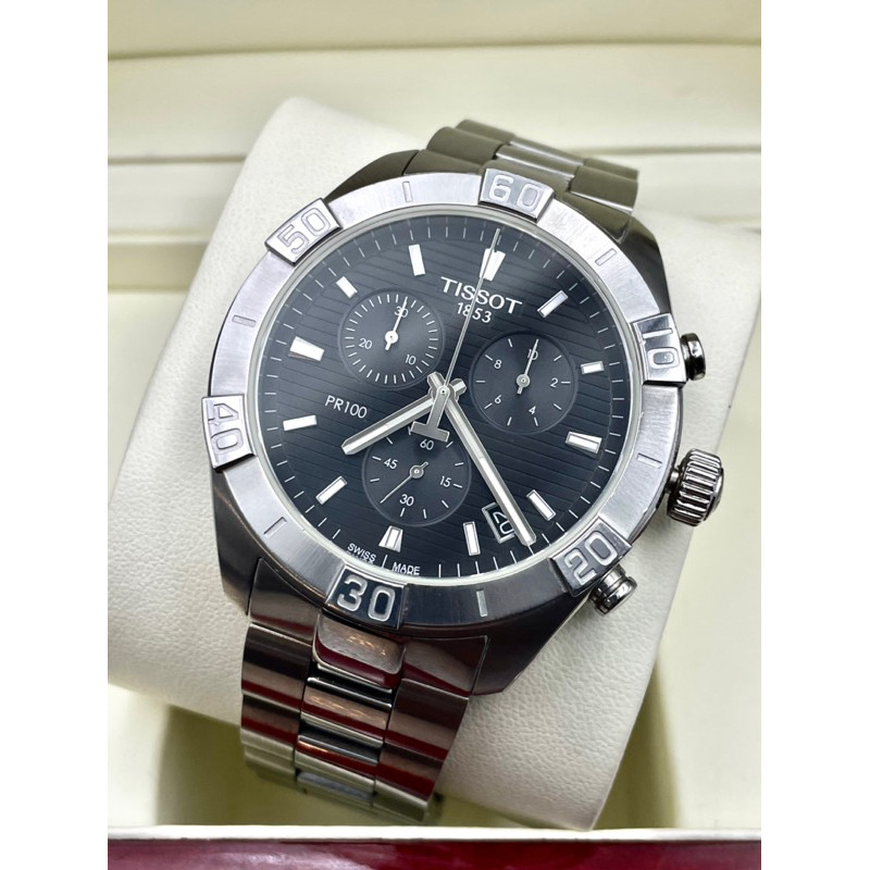 Tissot PR 100 Sport Gent Crhonograph Ref.T.10161 นาฬิกามือสอง นาฬิกาTissot นาฬิกาข้อมือ Tissot มือส