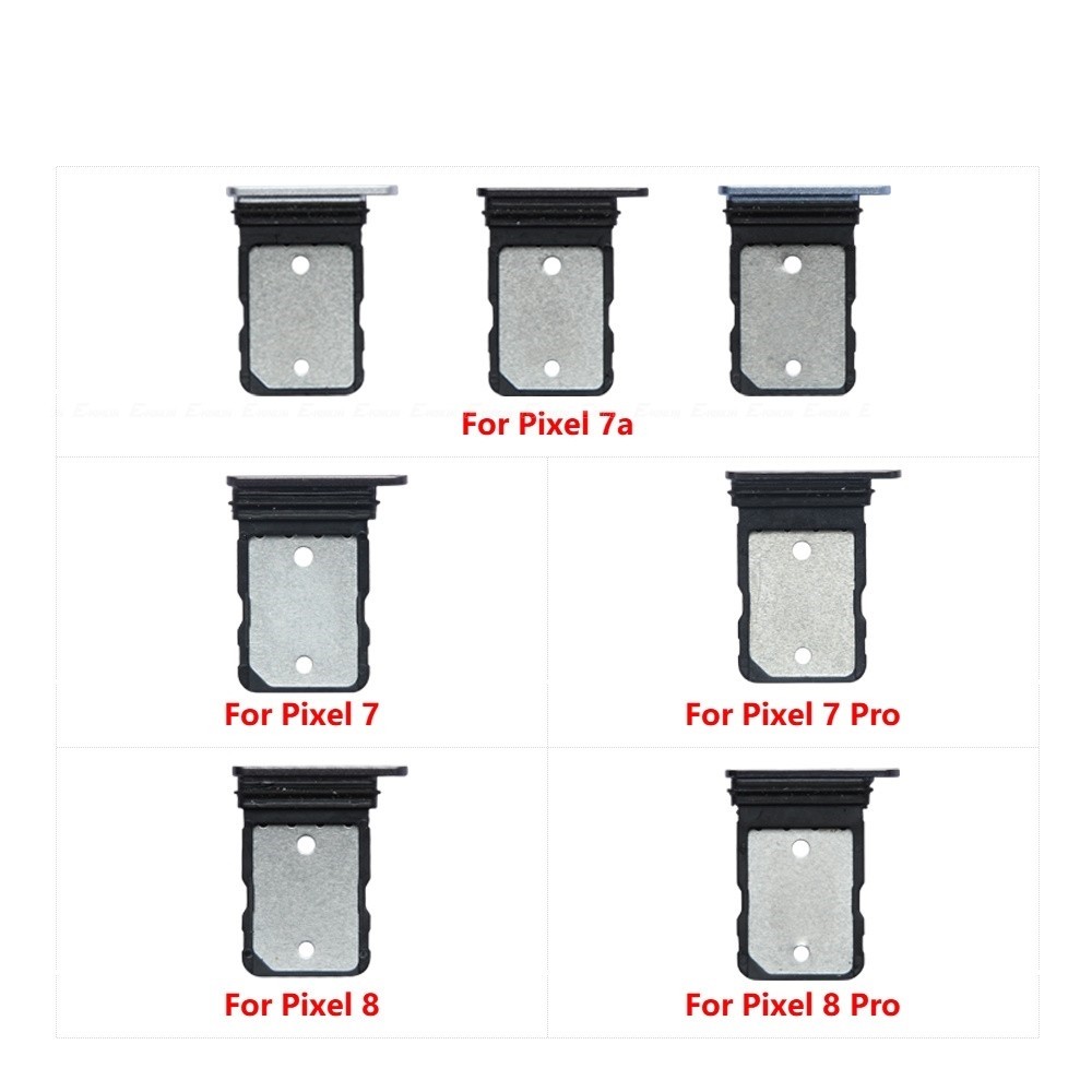 ซิมการ์ดถาดซ็อกเก็ตอะแดปเตอร์ Reader สําหรับ Google Pixel 7 7a 8a 8 Pro Card Holder Connector Container