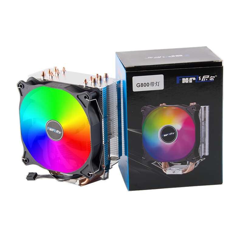 ▣ Mingsu 12Cm 6 Tube Copper Radiator Mute 1700Amd2011 Computer Desktop General Wind Coog Fan C