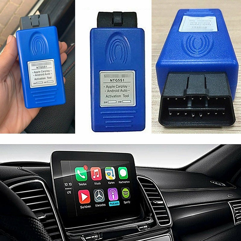 ในสต็อก Carplay Android เครื่องมือเปิดใช้งานอัตโนมัติสําหรับ Mercedes Benz Car NTG5 S1 OBD 2