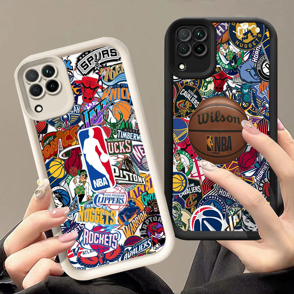 ปลอกสําหรับ Samsung M15 M04 A22 F04 A12 A06 A04E A05 A04 5G A07 A07 Q-74 โลโก้บาสเกตบอล