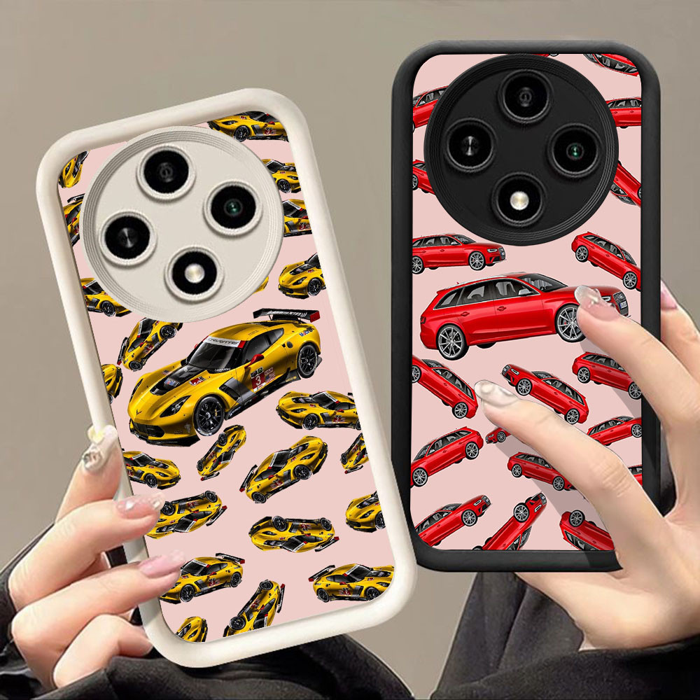 เคสสําหรับ VIVO IQOO Z9 T4 Y01A 13 NEO 10 Y300 Z9X Z10 Turbo Pro Plus 5G Q-73 การออกแบบรถ