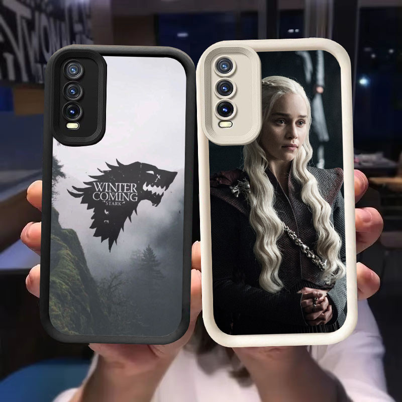 O-54 Thrones สําหรับ VIVO Y11s Y12s S1 Y20i Y20 Y20s Pro สีดําและสีขาว