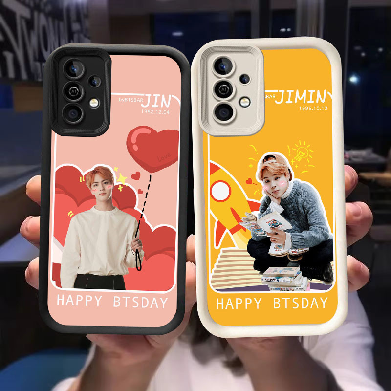 O-41 Bangtan Boys Casing สําหรับ Samsung Galaxy A53 A52 A72 A52S A73 S25 Ultra 5G สีดําและสีขาว