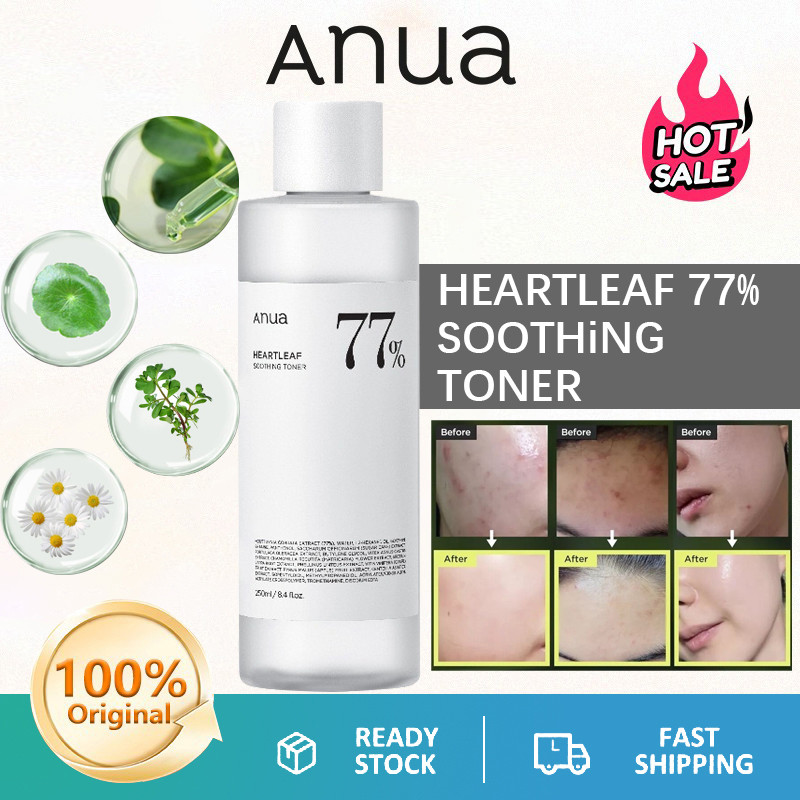 ANUA Heartleaf 77% Soothing Toner 250ml Moisturizing Exfoliating Toner Face