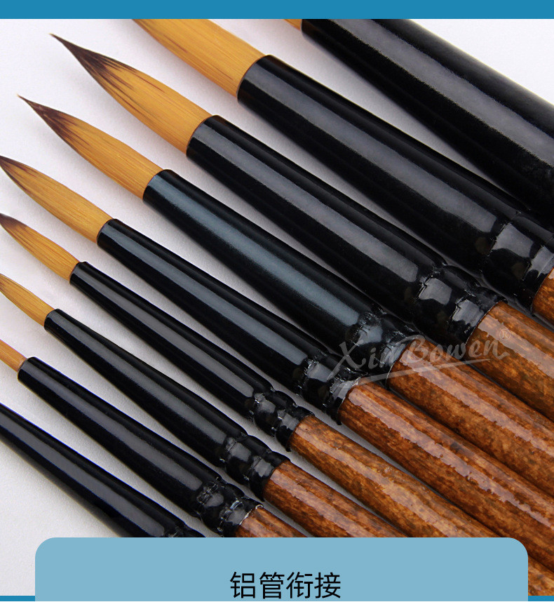 ชิ้นเดียวhb-3367แปรงไนลอน/แปรงทาสีสําหรับภาพวาดอะคริลิค/ภาพวาดสีน้ํามัน/ภาพวาดสีน้ํา - รูปที่ 6