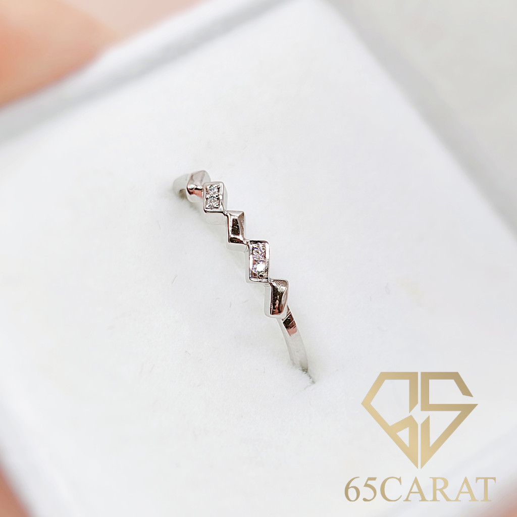 65Carat - แหวนเพชรแท้น้ำ100 ราคาเป็นคู่ ทองคำแท้9K